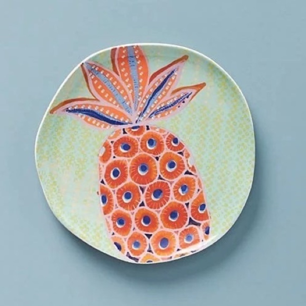 Anthropologie-Macaria Pinapple Dessert Plate